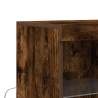 Stylish Smoked Oak Sideboard - 81x37x100 cm Engineered Wood