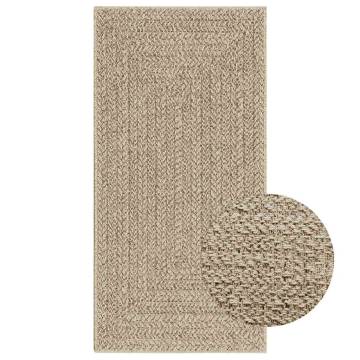 Rug ZIZUR Beige 60x110 cm - Jute Look Indoor & Outdoor | HipoMarket