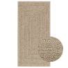  Rug ZIZUR Beige 60x110 cm Jute Look Indoor and Outdoor Colour beige Size 60 x 110 cm Pattern rectangular 