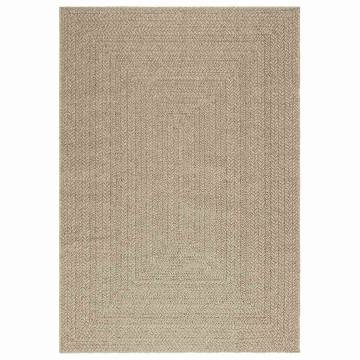 Rug ZIZUR Beige 140x200 cm - Jute Look Indoor & Outdoor