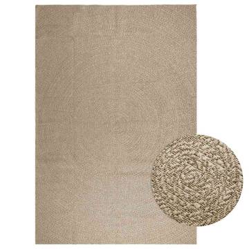 Rug ZIZUR Beige 240x340 cm - Jute Look Indoor & Outdoor