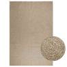  Rug ZIZUR Beige 240x340 cm Jute Look Indoor and Outdoor Colour beige Size 240 x 340 cm Pattern round 