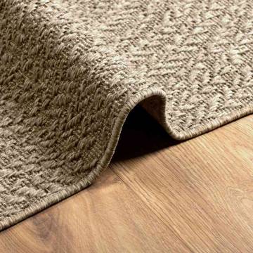 Rug ZIZUR Beige 240x340 cm - Jute Look Indoor & Outdoor