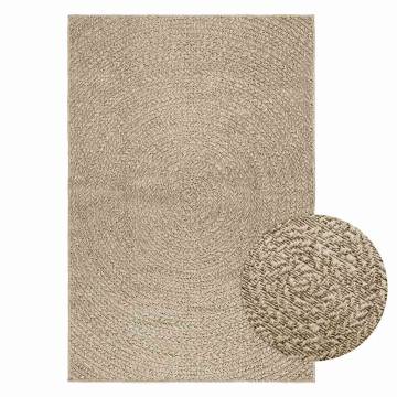 Rug ZIZUR Beige 120x170 cm - Jute Look Indoor & Outdoor