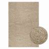  Rug ZIZUR Beige 120x170 cm Jute Look Indoor and Outdoor Colour beige Size 120 x 170 cm Pattern round 