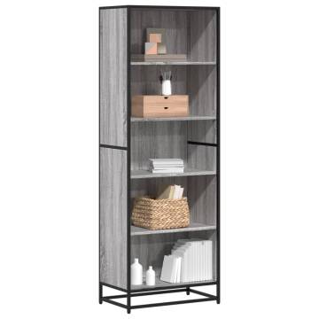 Bookcase Grey Sonoma 60x35x170.5 cm - Stylish & Durable Storage