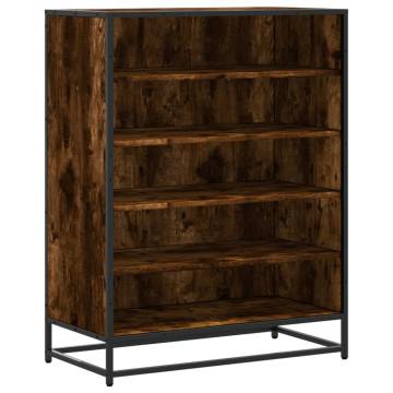 Shoe Cabinet Smoked Oak - Elegant Storage Solution