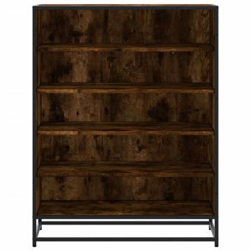 Shoe Cabinet Smoked Oak - Elegant Storage Solution