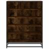 Shoe Cabinet Smoked Oak - Elegant Storage Solution