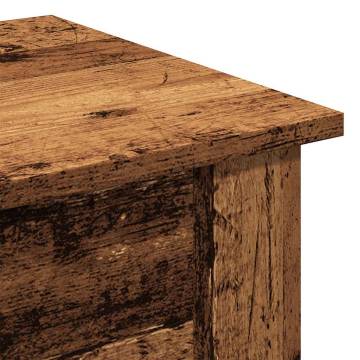 Coffee Table Old Wood 40x40x42 cm - Durable Engineered Wood