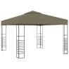 Garden Marquee with LED Lights 3x3m - Taupe | HipoMarket