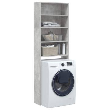 Washing Machine Cabinet Concrete Grey - Space-Saving Storage