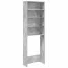 Washing Machine Cabinet Concrete Grey - Space-Saving Storage