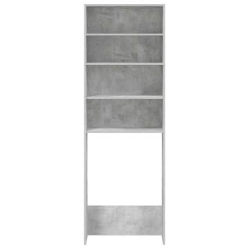 Washing Machine Cabinet Concrete Grey - Space-Saving Storage