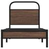 Stylish Brown Oak Bed Frame 80x200 cm - No Mattress Included