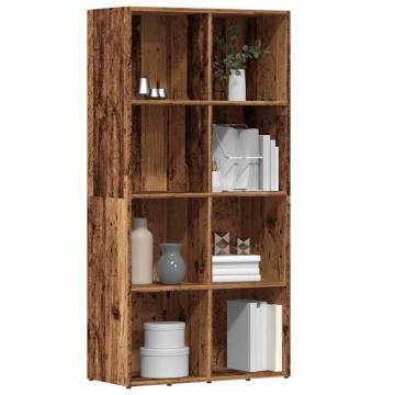 Book Cabinet Old Wood - Stylish Storage Solution | Hipomarket