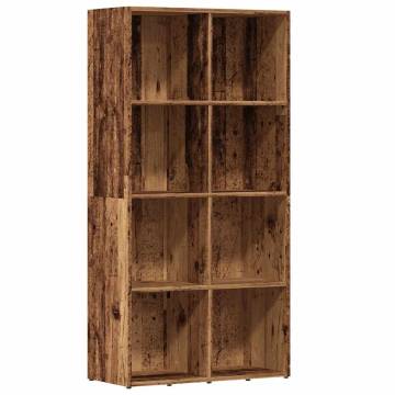 Book Cabinet Old Wood - Stylish Storage Solution | Hipomarket