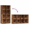 Book Cabinet Old Wood - Stylish Storage Solution | Hipomarket