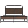 Stylish Brown Oak Bed Frame 140x200 cm | Hipo Market