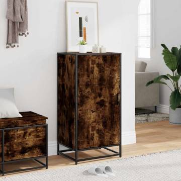 Shoe Rack Smoked Oak - Stylish Storage Solution | HipoMarket