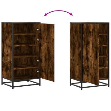 Shoe Rack Smoked Oak - Stylish Storage Solution | HipoMarket