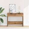 Artisan Oak Console Table - 90x36 cm Engineered Wood | Hipo Market