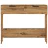 Artisan Oak Console Table - 90x36 cm Engineered Wood | Hipo Market