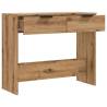 Artisan Oak Console Table - 90x36 cm Engineered Wood | Hipo Market