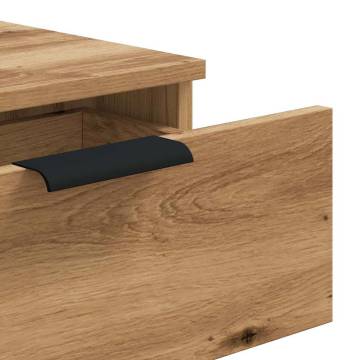 Artisan Oak Console Table - 90x36 cm Engineered Wood | Hipo Market