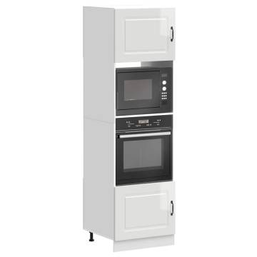 Oven Cabinets 2 pcs Lucca Gloss White | Durable & Stylish Storage