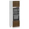  Oven Cabinets 2 pcs Lucca Brown Oak Engineered Wood Colour brown oak Quantity in Package 2 Model oven cabinet 60 cm Number of 1 