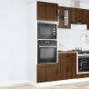 Oven Cabinets 2 pcs Lucca Brown Oak - Engineered Wood