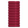  Shower Towels 10 pcs Bordeaux 70x140 cm 360 gsm 100% Cotton Colour bordeaux Size 70 x 140 cm Quantity in Package 10 