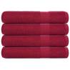  Towels 4 pcs Bordeaux 100x200 cm 360 gsm 100% Cotton Colour bordeaux Size 100 x 200 cm Quantity in Package 4 