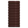  Bath Towels 10 pcs Brown 100x150 cm 360 gsm 100% Cotton Colour brown Size 100 x 150 cm Quantity in Package 10 