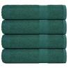  Hand Towels 4 pcs Green 50x100 cm 360 gsm 100% Cotton Colour green Size 50 x 100 cm Quantity in Package 4 