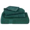 Soft & Absorbent Green Hand Towels - 4 pcs, 100% Cotton