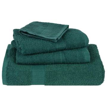 Shower Towels 2 Pcs Green 100% Cotton 70x140 cm - Soft & Absorbent