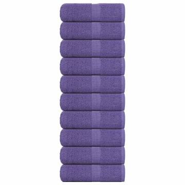 Soap Towels 10 pcs Purple 30x30 cm 360 gsm | Hipomarket