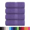 Guest Towels 4 pcs Purple 30x50 cm 100% Cotton - Hipomarket