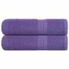  Shower Towels 2 pcs Purple 70x140 cm 360 gsm 100% Cotton Colour purple Size 70 x 140 cm Quantity in Package 2 