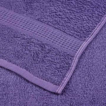 Shower Towels 2 pcs Purple 70x140 cm - 100% Cotton & Soft