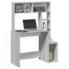  Desk with Shelves Grey Sonoma 100x45x140 cm Engineered Wood Colour grey sonoma 