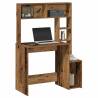  Desk with Shelves Old Wood 100x45x140 cm Engineered Wood Colour old wood 