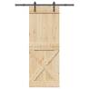  Sliding Door with Hardware Set 85x210 cm Solid Wood Pine Size 85 x 210 cm (152.5 cm) Quantity in Package 1 Model cross design 