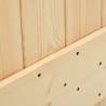 Solid Pine Sliding Door with Hardware Set - 85x210 cm