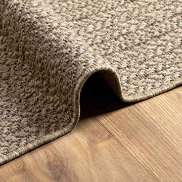 Rug ZIZUR Beige 200x200 cm - Jute Look for Indoor & Outdoor