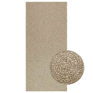 Rug ZIZUR Beige 100x200 cm - Jute Look for Indoor & Outdoor