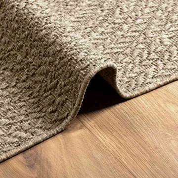 Rug ZIZUR Beige 100x200 cm - Jute Look for Indoor & Outdoor