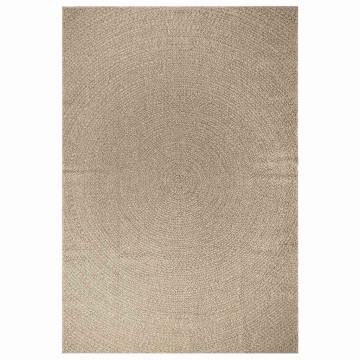 Rug ZIZUR Beige 200x290 cm - Jute Look for Indoor & Outdoor